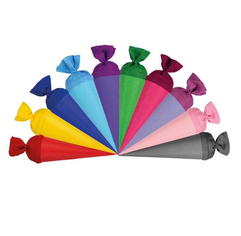 Geschwistertütenrohling 10 Stück sortiert