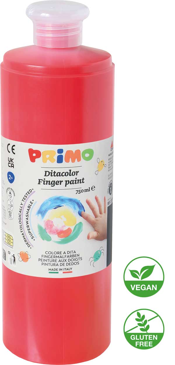 Fingermalfarbe Primo rot