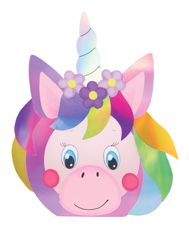 Metallic Laternen Bastelset Kisha Einhornkopf