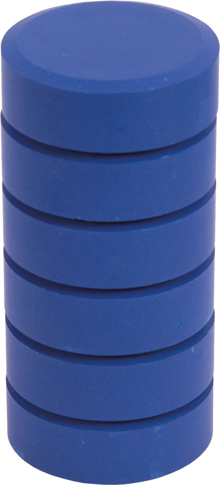 Farbpuck dunkelblau, 6 Stück, Ø 55 mm