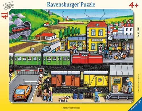 Rahmenpuzzle Bahnfahrt