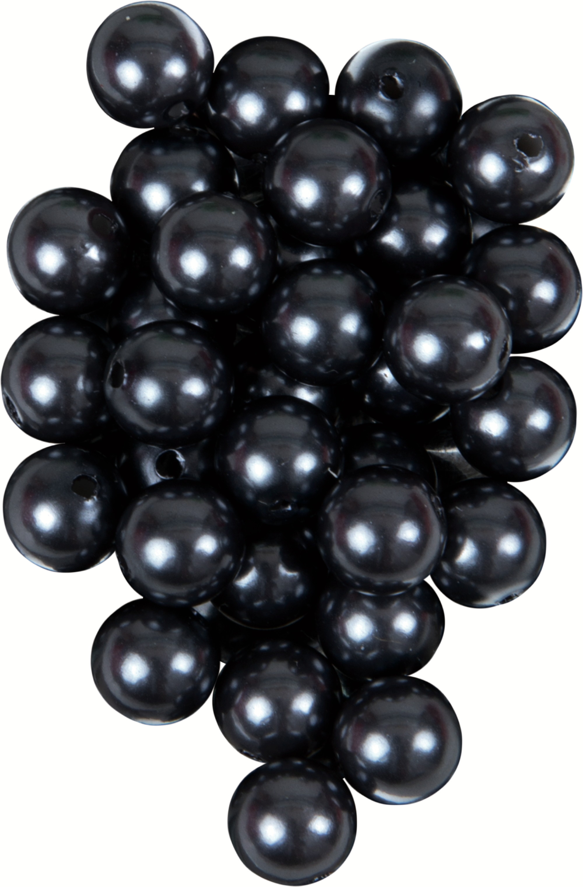 Wachsperlen grau 32 Stück Ø 8 mm