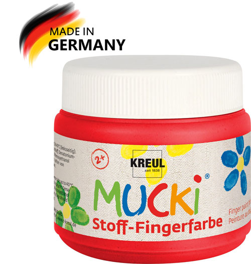 Mucki Textilfingerfarbe rot