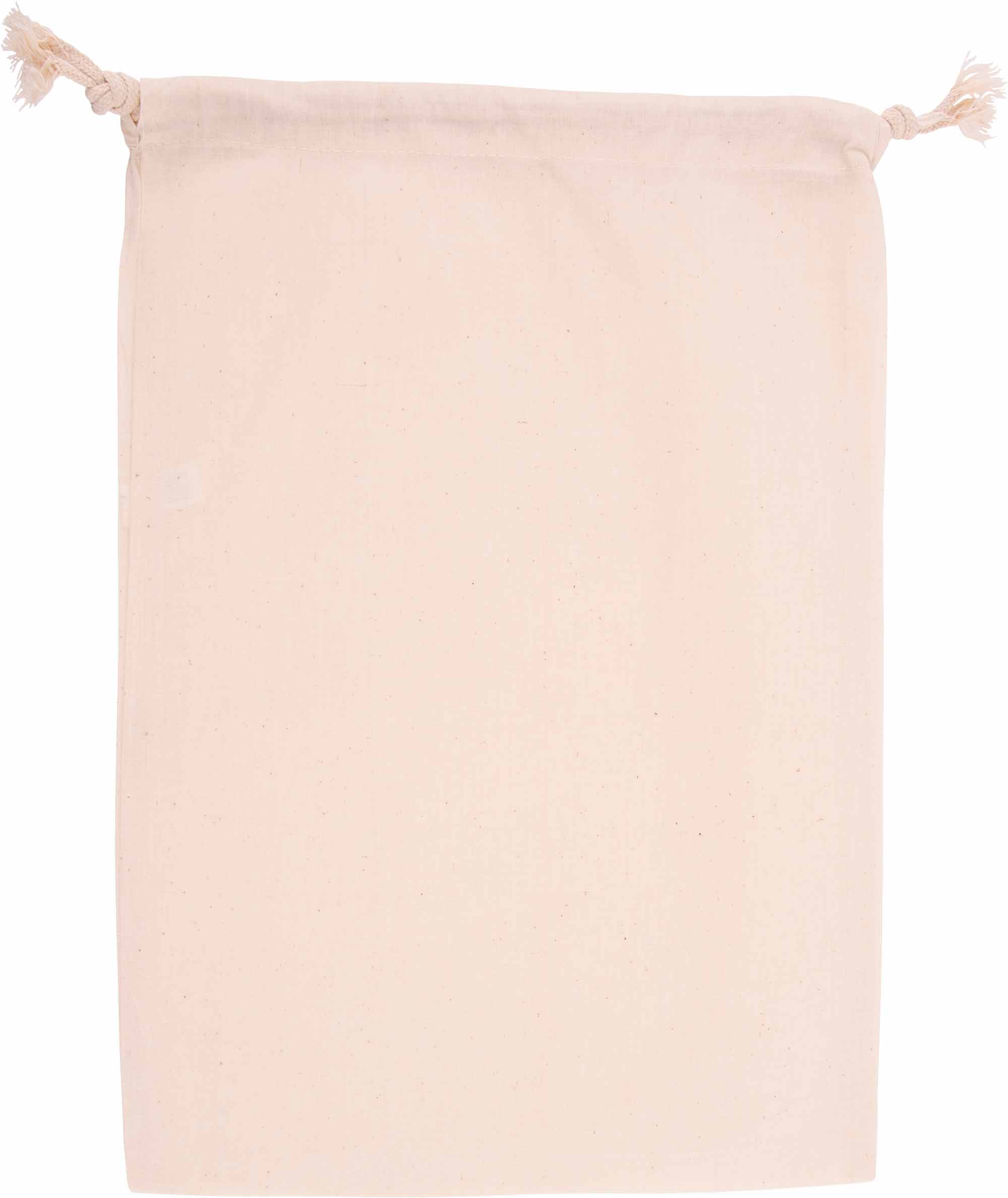 Turnbeutel mit Zugband natur, 100% Baumwolle