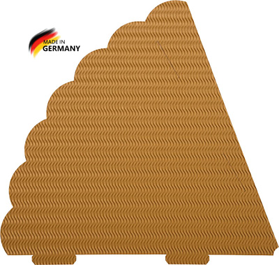 3D Geschwistertütenrohling gold