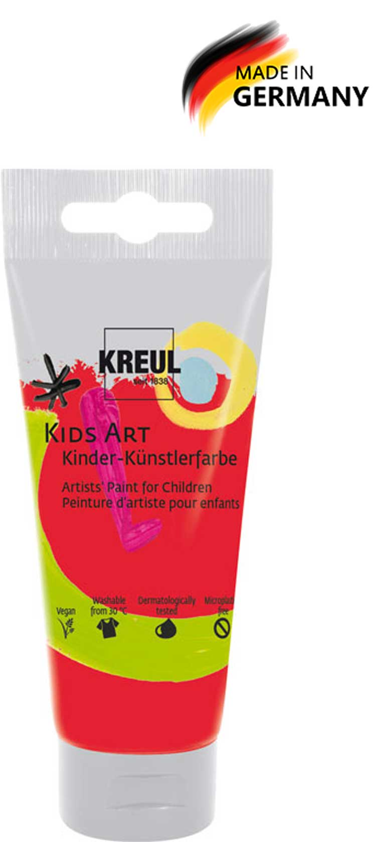 Kids Art Kinder Künstlerfarbe zinnoberrot