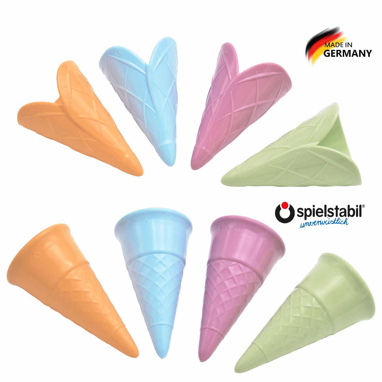 Eistüte pastell sortiert