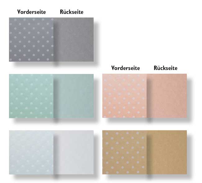 Schimmerkartonsortiment Punkte