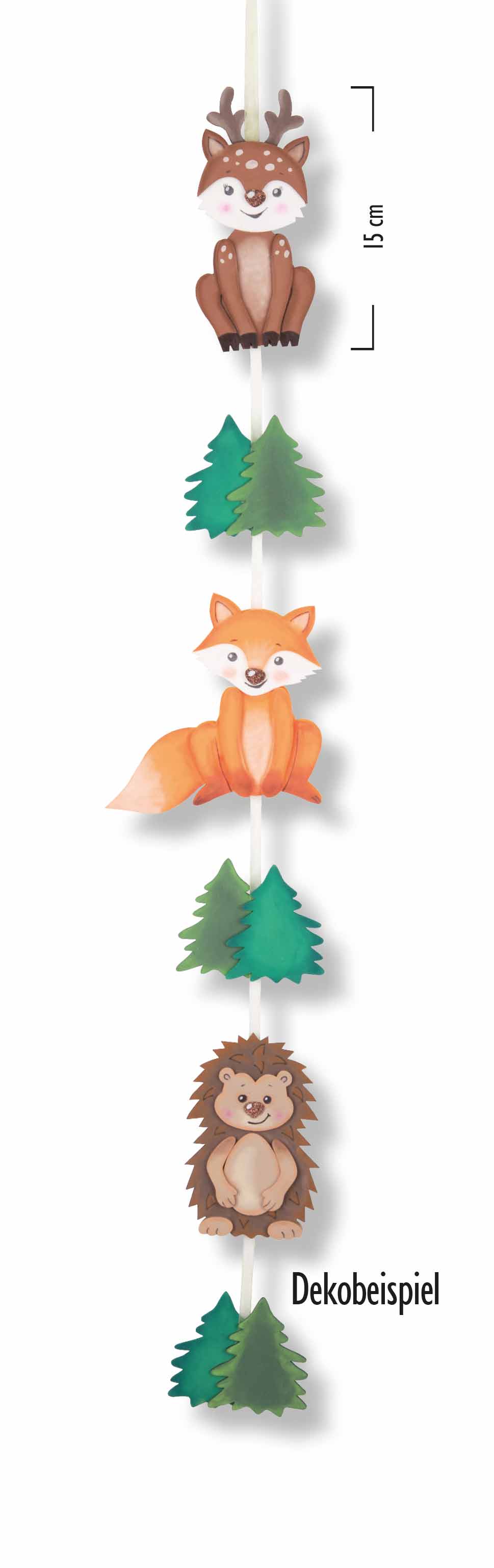 Moosgummisortiment Waldtiere