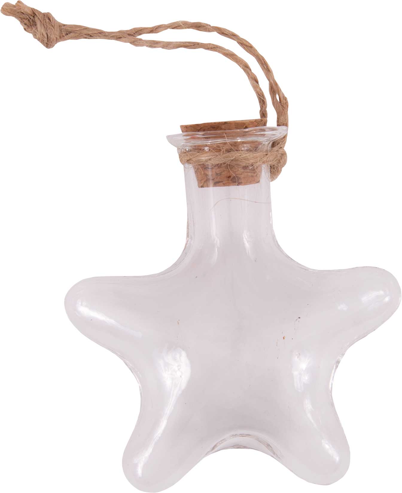 Dekoglas Stern mit Korken 12 Stück