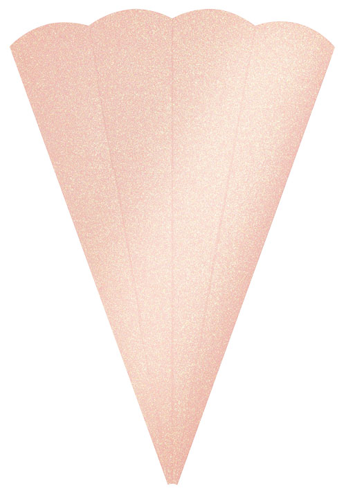 Glitter Geschwistertütenrohling rose