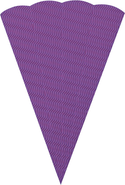 3D Schultütenrohling lila