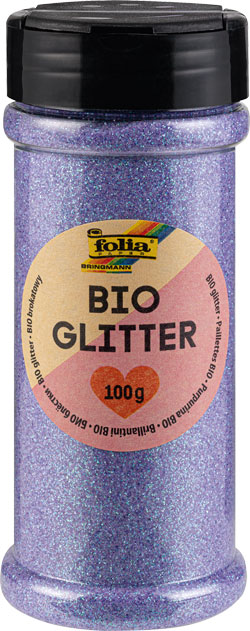 Glitter 100g mit Streukappe, irisierend flieder