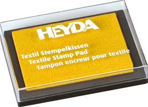 Textil Stempelkissen gelb