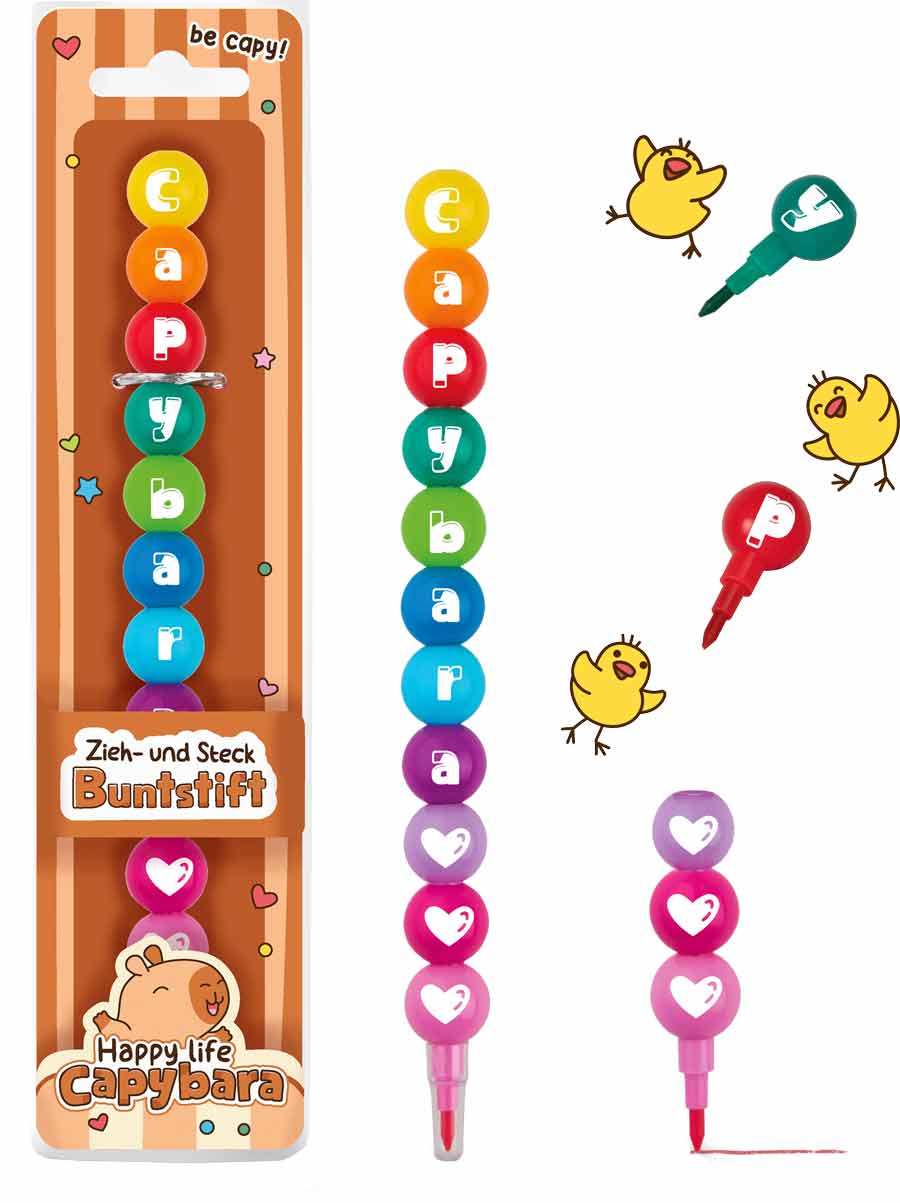 Zieh- & Steckbuntstift, 17 cm, 11-teilig
