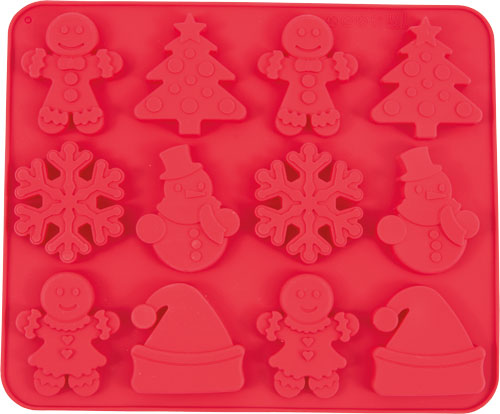 Silikonform Weihnachtsmotive