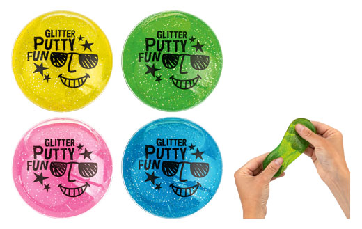 Glitzerknete Face sortiert