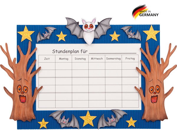 Stundenplan Bastelset Gruselspaß