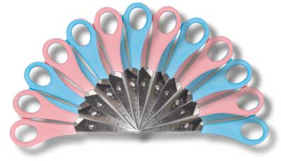Kinderschere pastell, 12 Stück sortiert