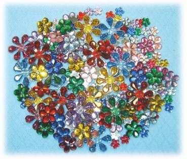 Schmucksteineset Blumen