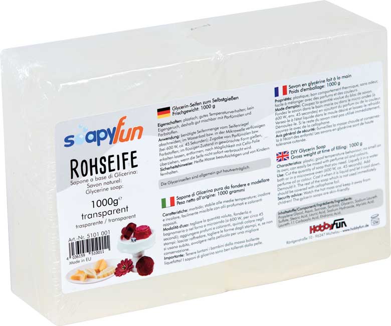Rohseife transparent 1000g
