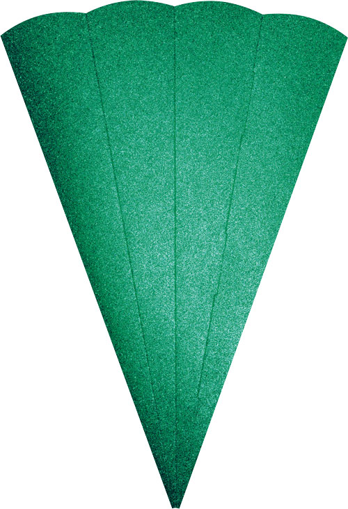 Glitter Schultütenrohling grün
