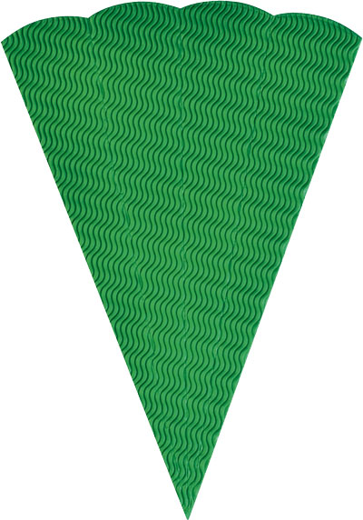 3D Schultütenrohling grün