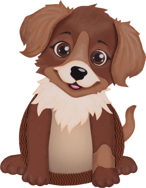 Laternen Bastelset Boomer Hund