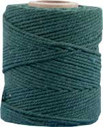 Makrameekordel dunkelgrün, 80% Baumwolle