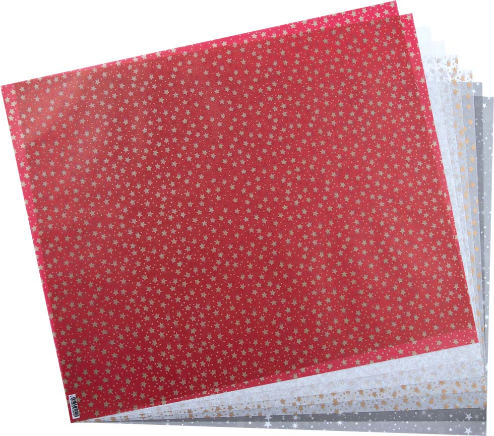 Transparentpapiersortiment Sterne & Kristalle