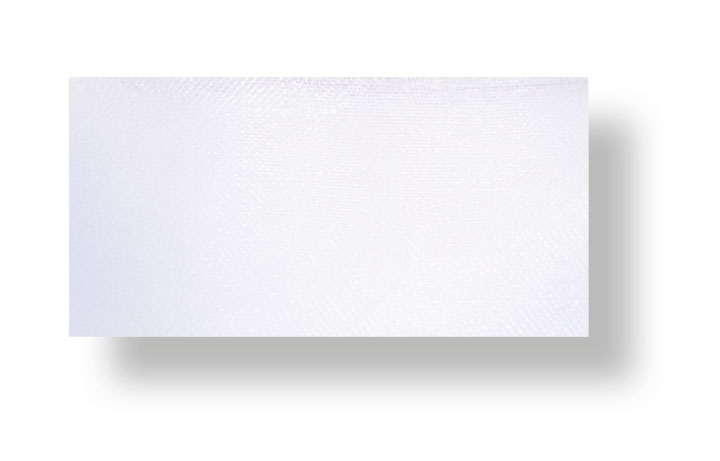 Drahtchiffonband weiß