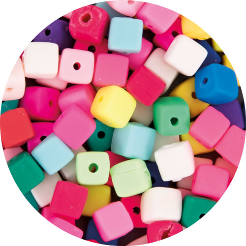 Fimoli Würfelperle 180 Stück sortiert