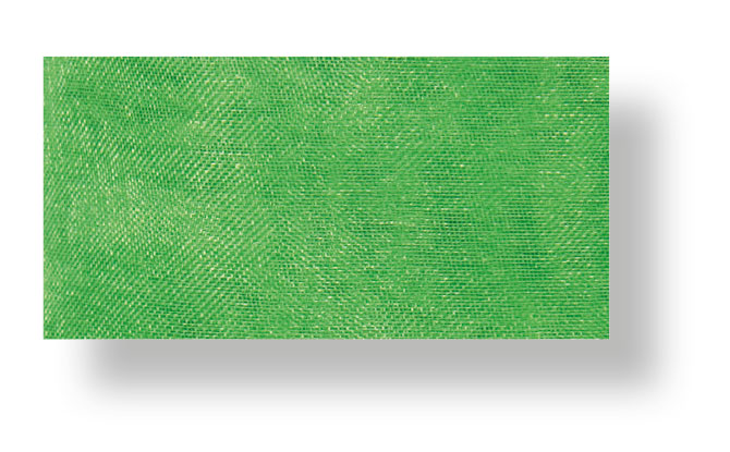 Drahtchiffonband grün
