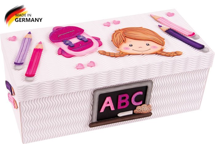 Kreativkarton Bastelset Schulmädchen