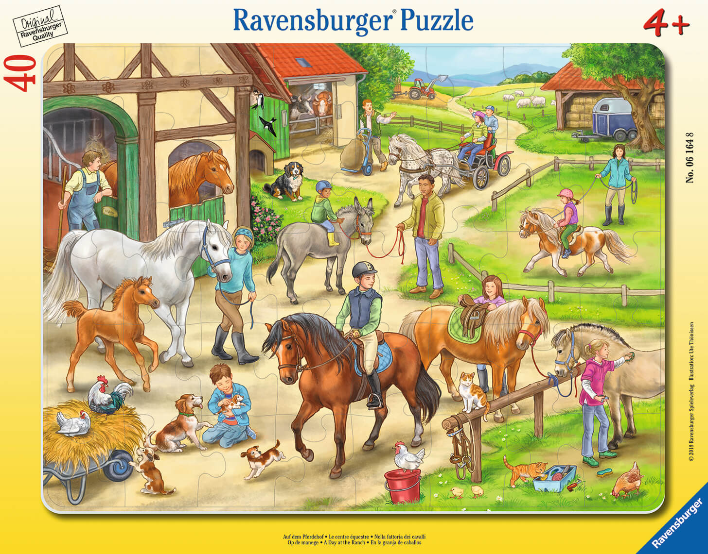 Rahmenpuzzle Auf dem Pferdehof
