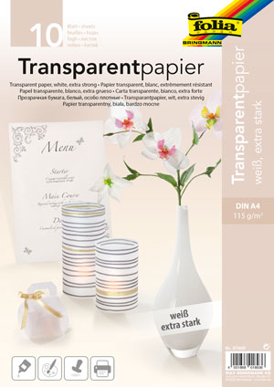 Transparentpapier weiß