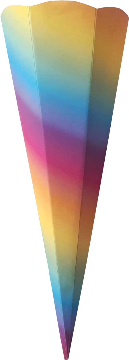 Schultütenrohling regenbogen
