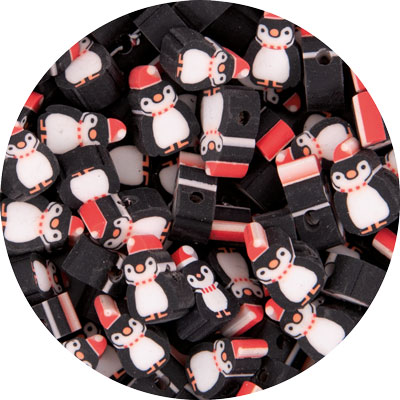 Fimoli Motivperle Pinguine, 100 Stück
