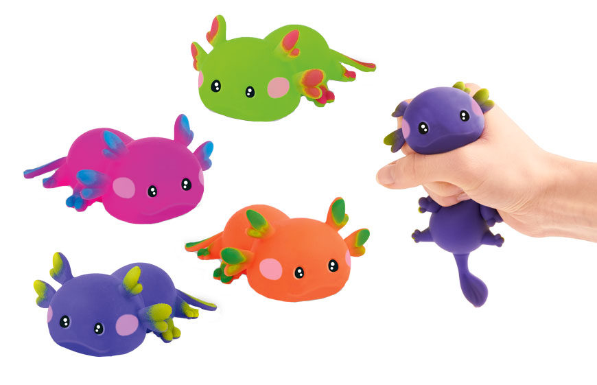 Knautsch Axolotl sortiert 8,5 x12 cm 