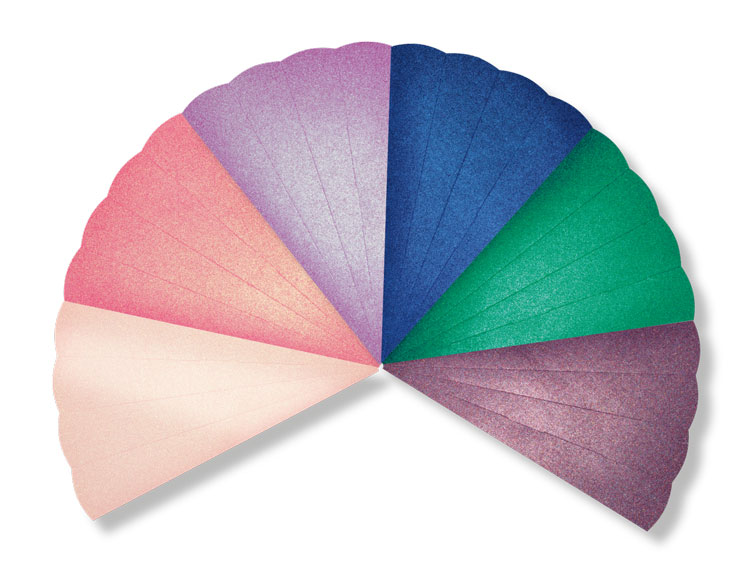 Glitter Schultütenrohling 6 Stück sortiert