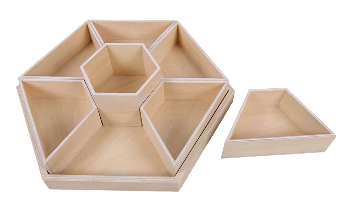 Materialständer aus Holz