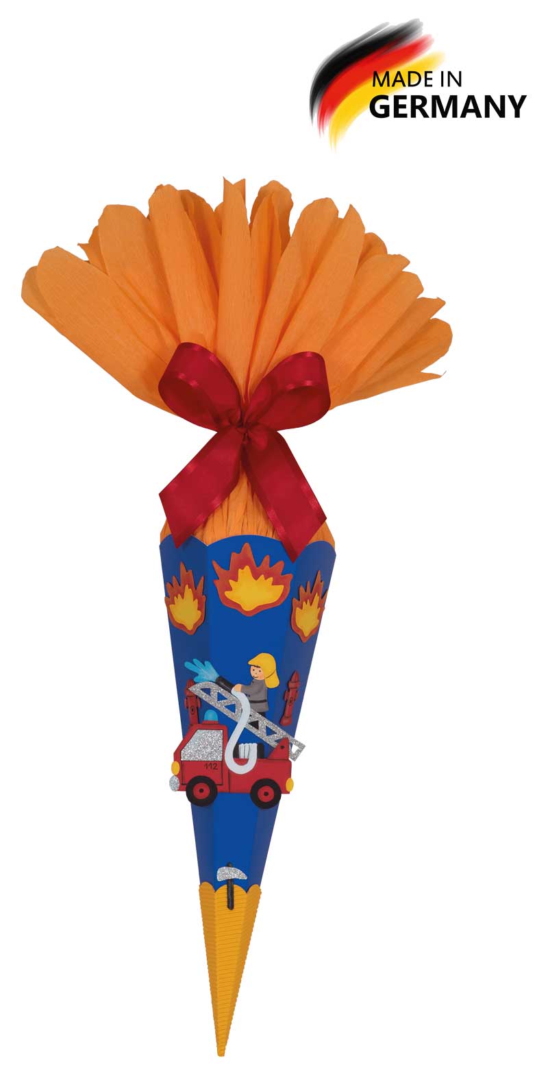 Geschwistertüten Bastelset Basti - Feuerwehrauto