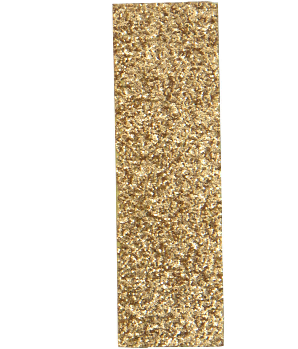 Glitterbuchstabe Maxi I gold