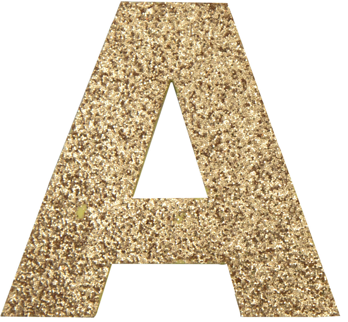 Glitterbuchstabe Maxi A gold