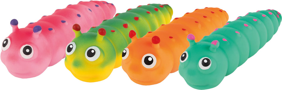 Squeezy Raupe Molly sortiert, 15 cm