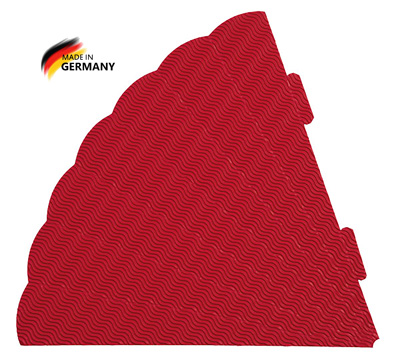 3D Geschwistertütenrohling rot