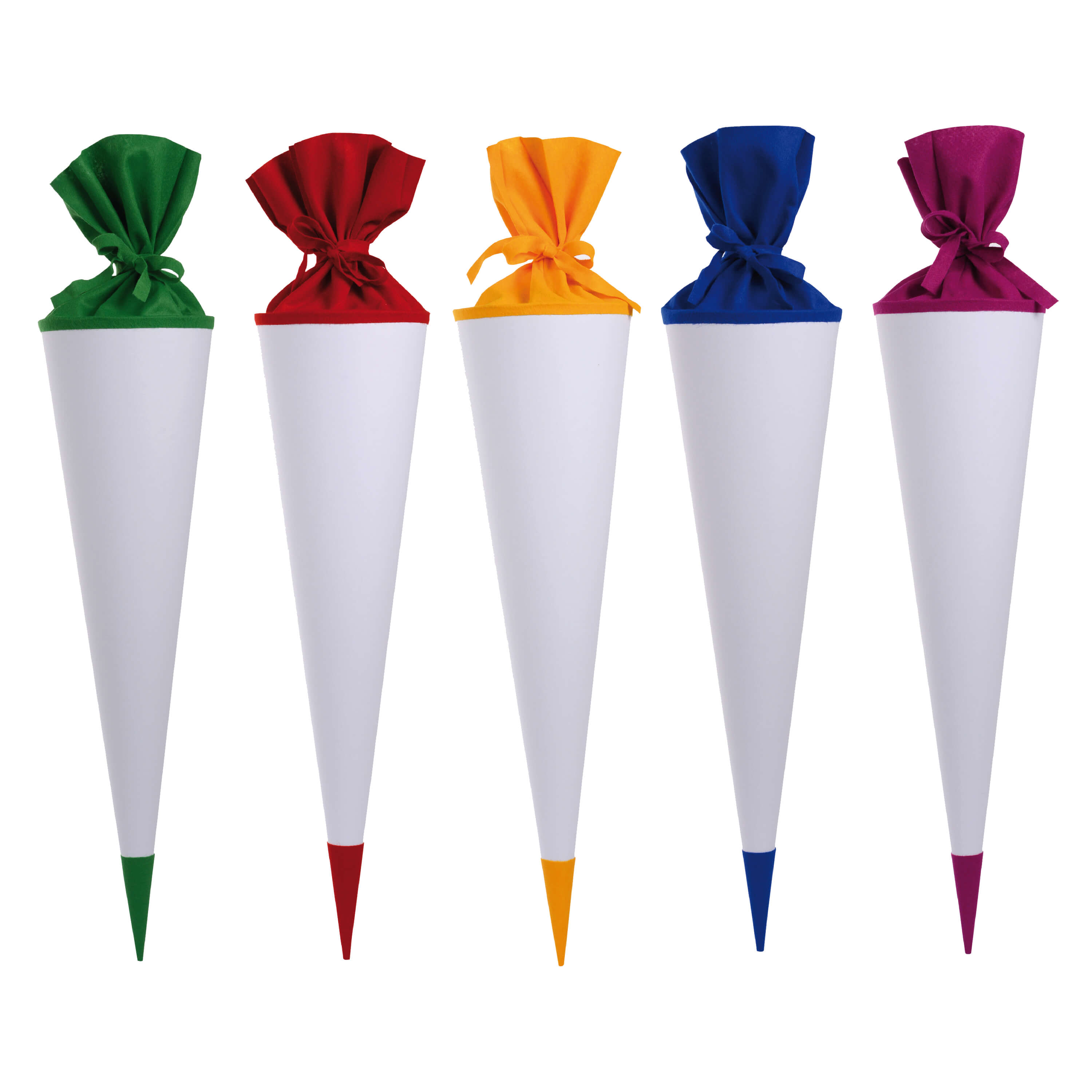 Schultütenrohling 5 Stück sortiert