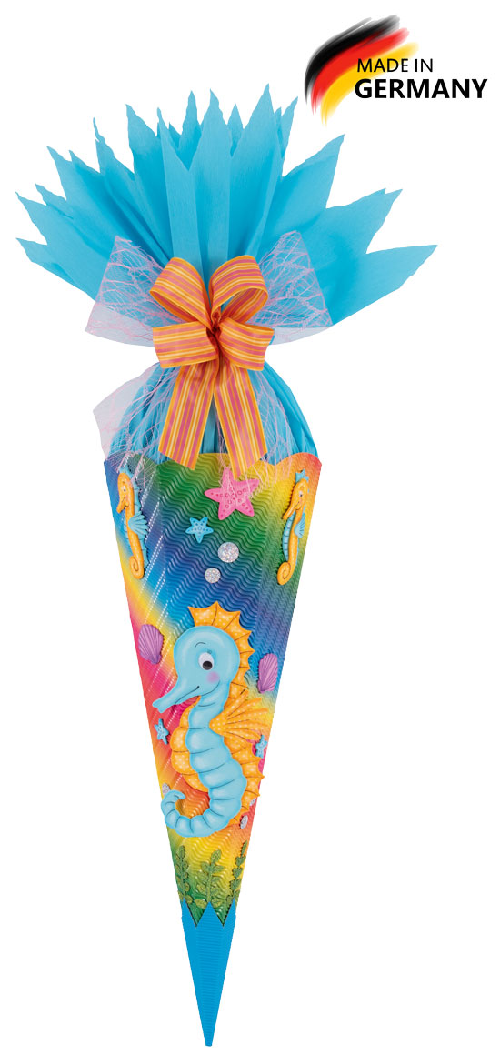 Schultüten Bastelset Cosima - Seepferdchen