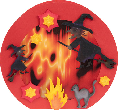 Laternen Bastelset Feuerhexen