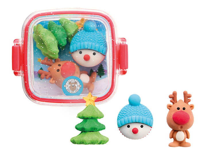 Radierer Winterfriends 3 Stück sortiert